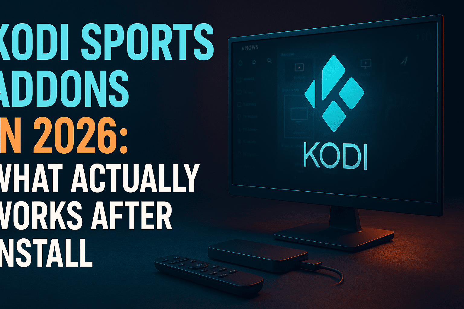 Kodi sports addons that actually work — live stream testing on a media center setup