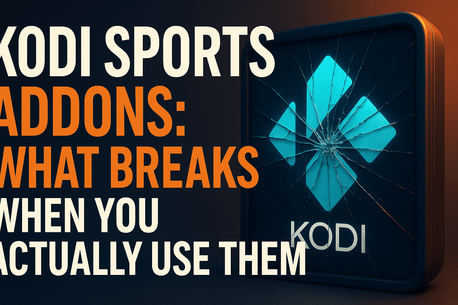 Kodi sports addons real performance — buffering and broken streams on a streaming device